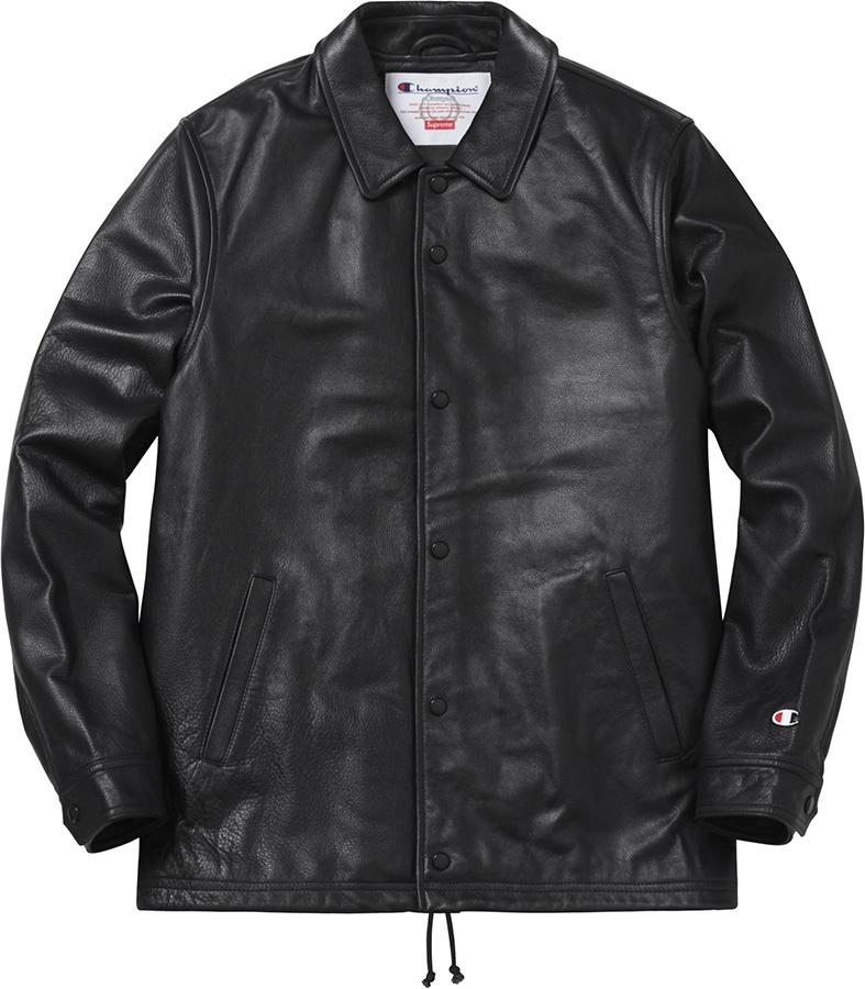 Supreme/Champion® Leather Coaches Jacket view 10